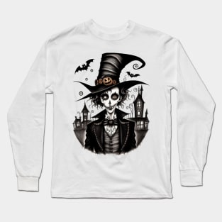 Spooky Halloween Character Long Sleeve T-Shirt